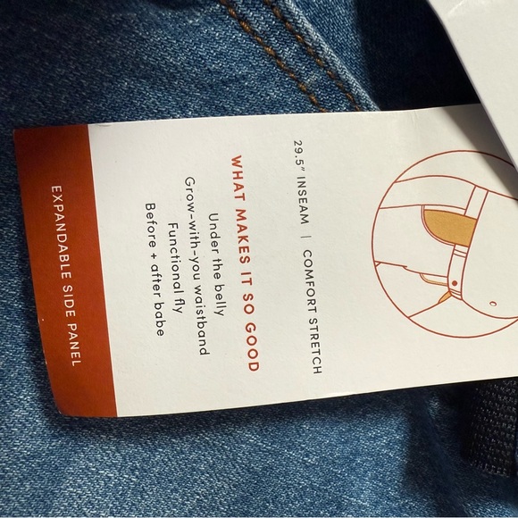 ISABEL MATERNITY JEANS WOMENS SIZE 6 UNDER BELLY STRETCH STRAIGHT LEG 90S Y2K - Picture 9 of 15